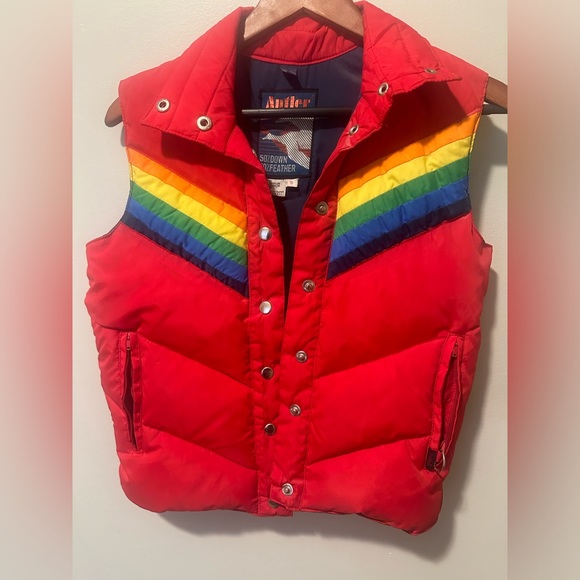 Vintage Antler Puffer Vest - Picture 1 of 7